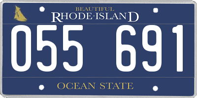 RI license plate 055691