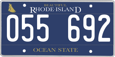 RI license plate 055692