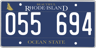 RI license plate 055694