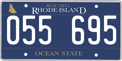 RI license plate 055695