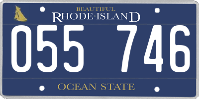 RI license plate 055746