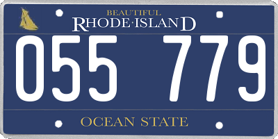 RI license plate 055779