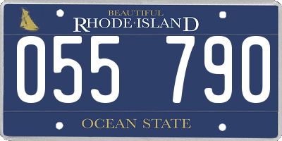 RI license plate 055790