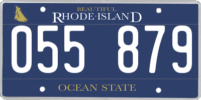 RI license plate 055879