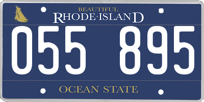 RI license plate 055895