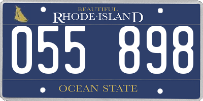 RI license plate 055898