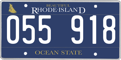 RI license plate 055918