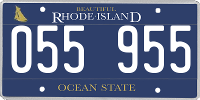 RI license plate 055955
