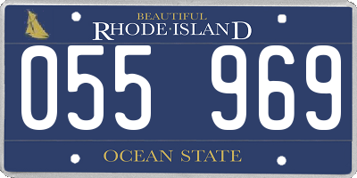 RI license plate 055969