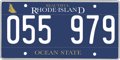 RI license plate 055979