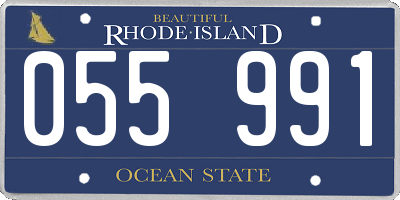 RI license plate 055991