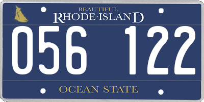 RI license plate 056122