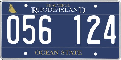 RI license plate 056124