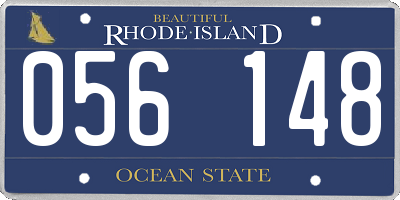 RI license plate 056148