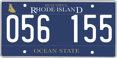RI license plate 056155