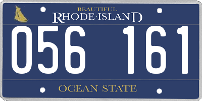 RI license plate 056161