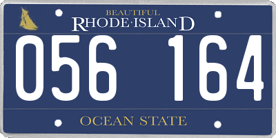 RI license plate 056164