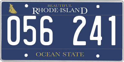 RI license plate 056241