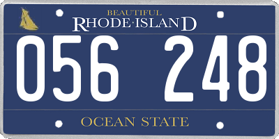 RI license plate 056248