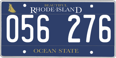 RI license plate 056276
