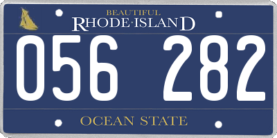 RI license plate 056282