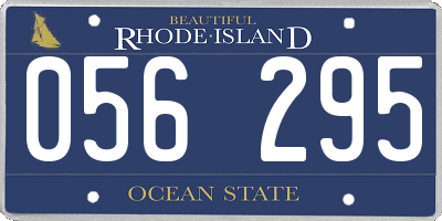 RI license plate 056295