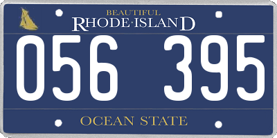 RI license plate 056395