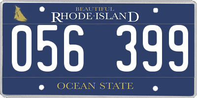 RI license plate 056399
