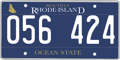 RI license plate 056424