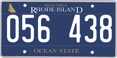 RI license plate 056438