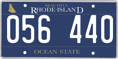 RI license plate 056440