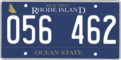 RI license plate 056462