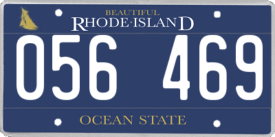 RI license plate 056469