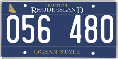 RI license plate 056480