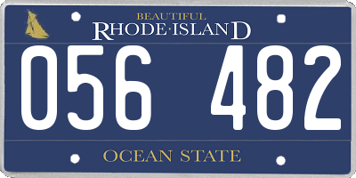 RI license plate 056482