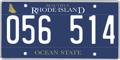 RI license plate 056514