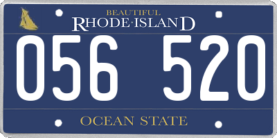 RI license plate 056520