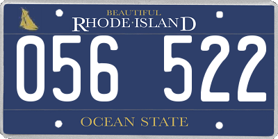 RI license plate 056522