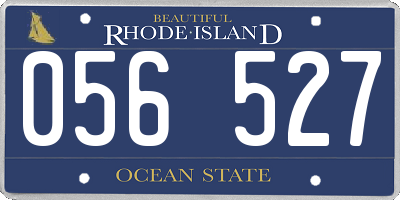 RI license plate 056527
