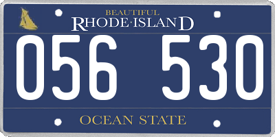 RI license plate 056530