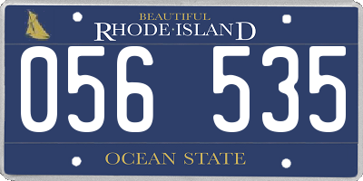 RI license plate 056535
