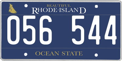 RI license plate 056544