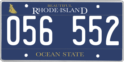 RI license plate 056552