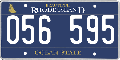 RI license plate 056595