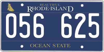RI license plate 056625