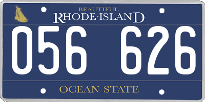 RI license plate 056626