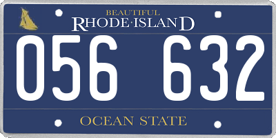 RI license plate 056632