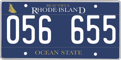 RI license plate 056655