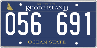 RI license plate 056691