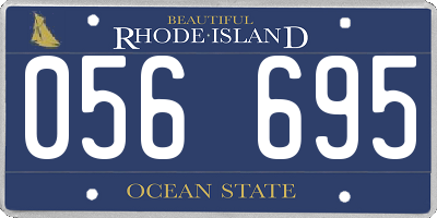 RI license plate 056695